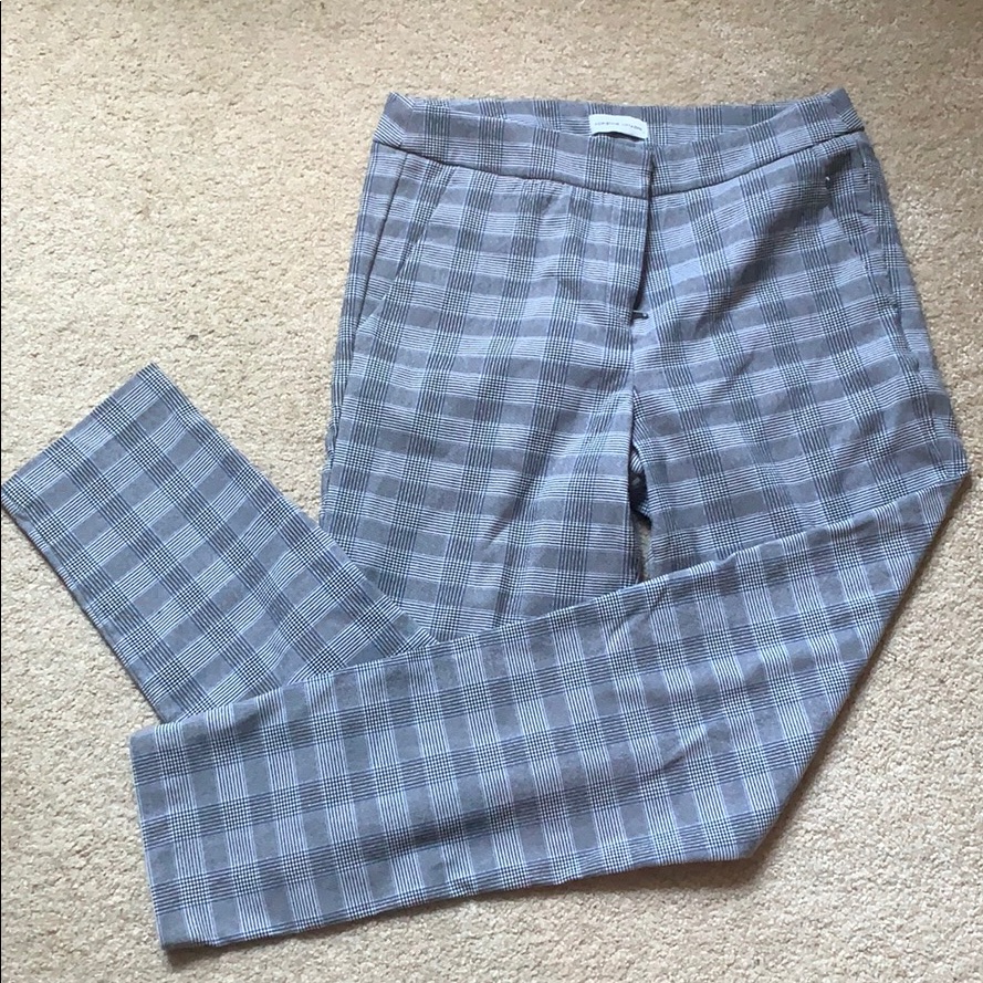 Grey Patterned Work Pants